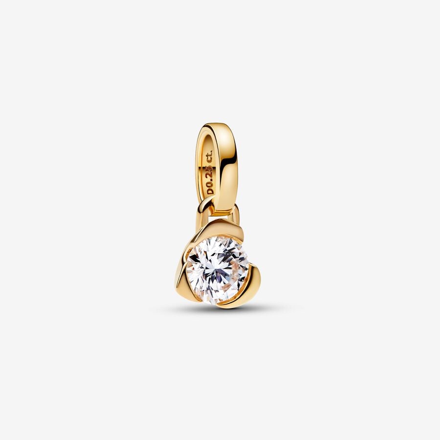 Pandora Talisman Lab-Grown Diamond Jewelry Gift Set 0.25 carat tw 14k Gold